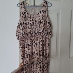 Pixley Black and Cream Patterned Maxi Dress